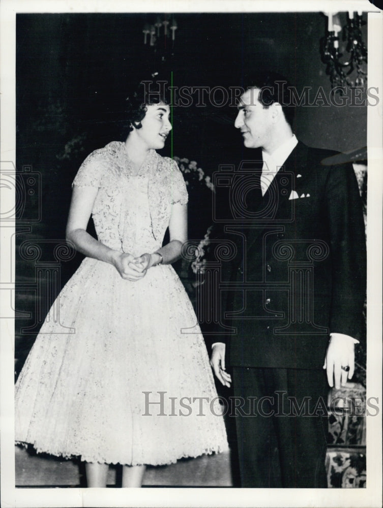 1956 Princess Shanaz, daughter of The Shah of Iran by his former - Historic Images