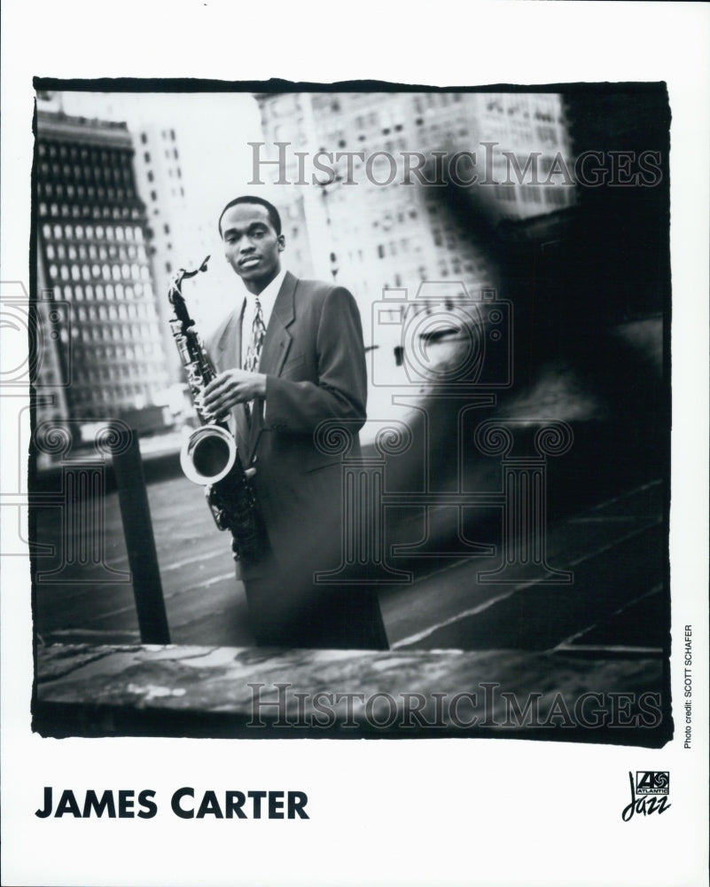 Press Photo Jazz Musician James Carter - Historic Images