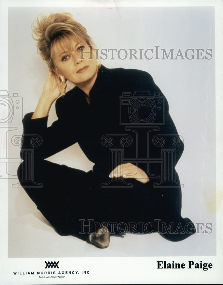 Press Photo "Elaine Page" - Historic Images