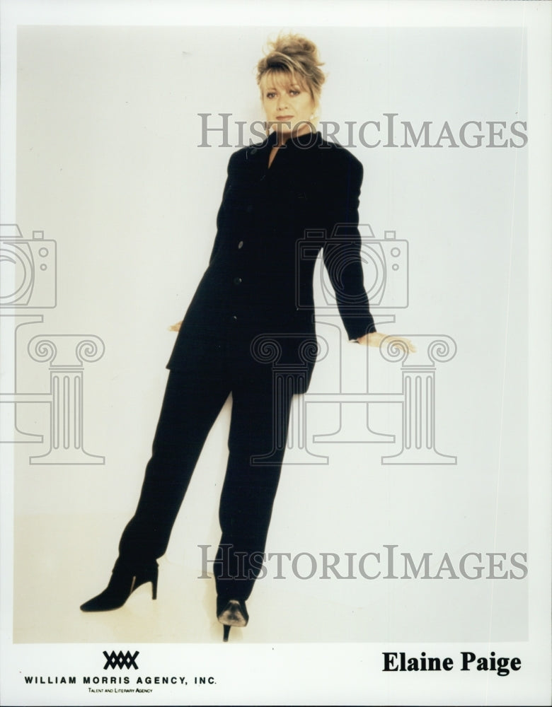Press Photo "Elaine Page" - Historic Images