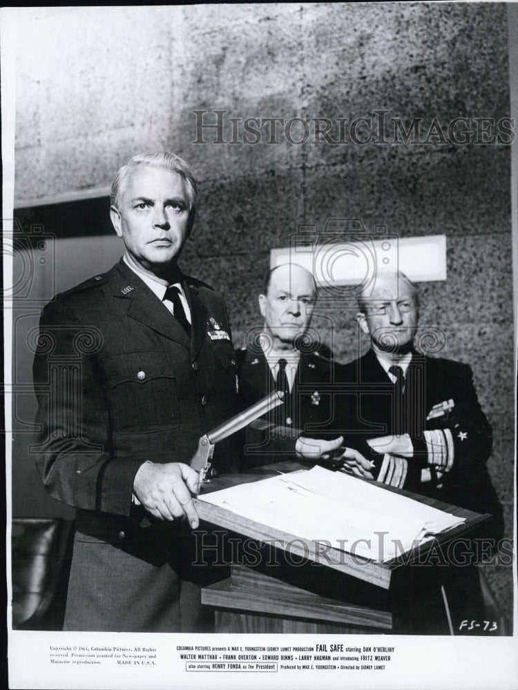 1964 Dan O'Herlihy as General Black in "Fail Safe" - Historic Images
