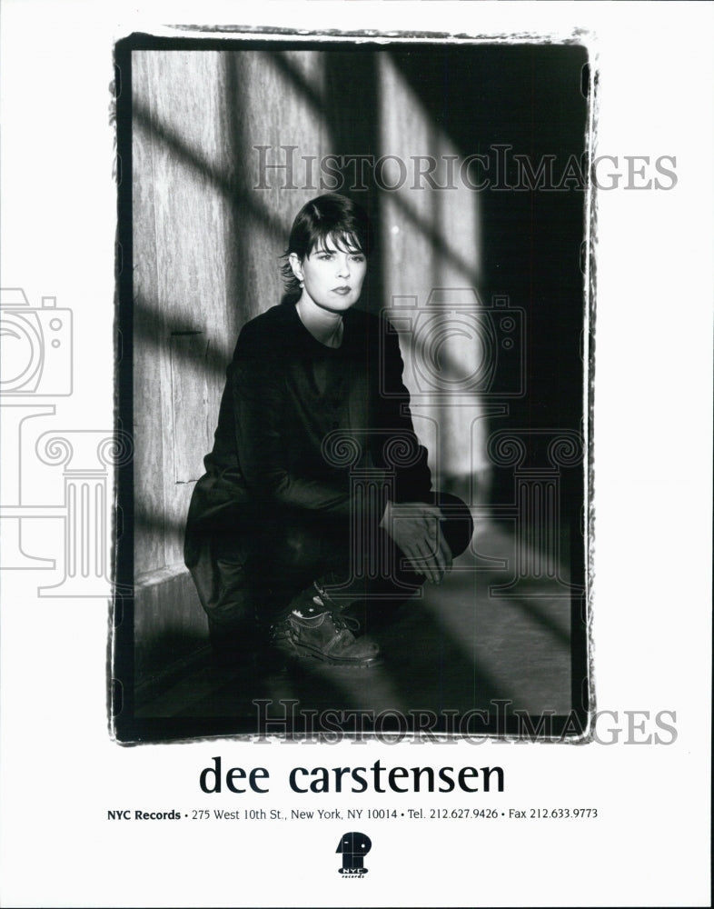 1997 Press Photo Dee CarstensenPop/alternative harpist, singer and songwriter - Historic Images