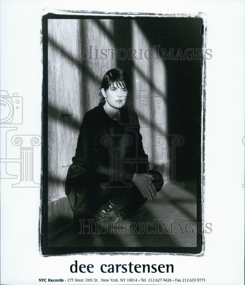 Press Photo Dee Carstensen pop singer and song writer - Historic Images