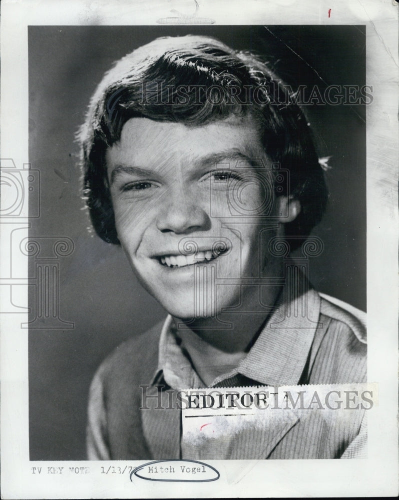 1972 Press Photo Mitch Vogel/TV actor - Historic Images