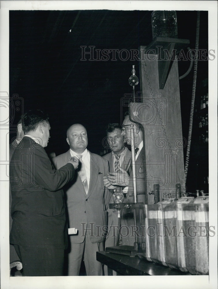 1955 Vladimir Matskevich(2nd from left),Charles Nepcel(R) - Historic Images