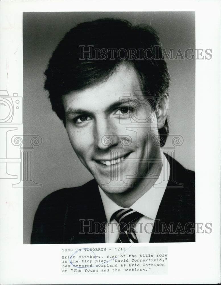 Press Photo Brian Matthews the man in the picture - Historic Images