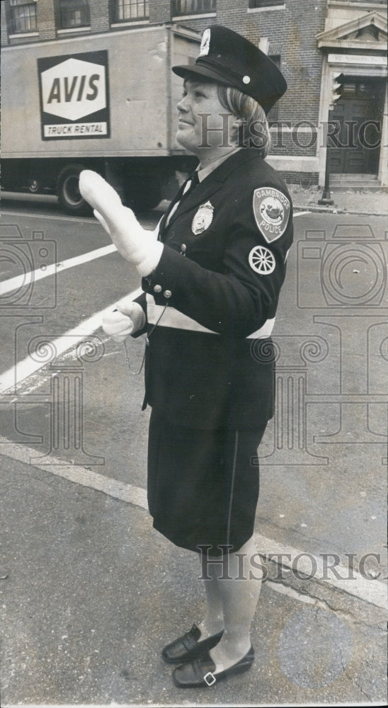 1969 Barbara Mattos, Lady Traffic Cop's Uniform - Historic Images