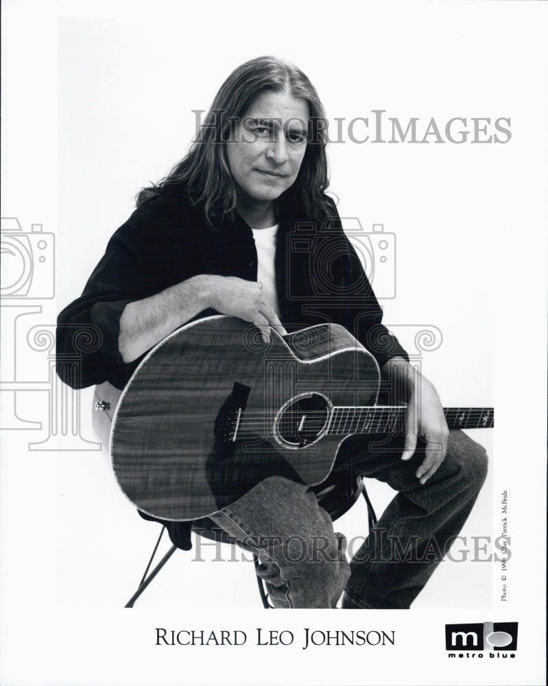 1998 Press Photo Musician Richard Leo Johnson - Historic Images