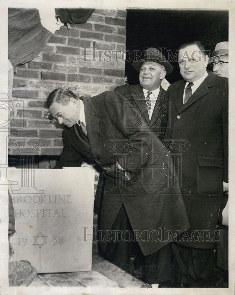 1958 Brookline Hospital Joseph Kruger Sam Poorvu Ruben Epstein - Historic Images