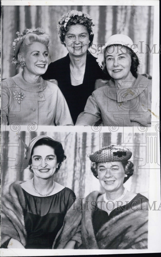 1959 US Senator Wives Kuchel Smathers Dodd Johnson Goldwater - Historic Images