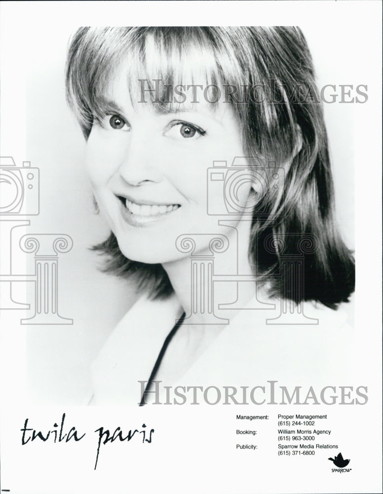 Press Photo Twila Paris,model - Historic Images