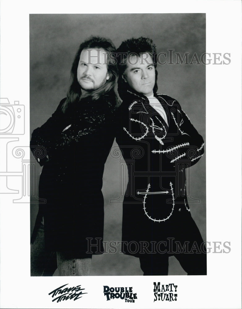 Press Photo Musicians Travis Tritt Double Trouble Tour with Marty Stuart - Historic Images