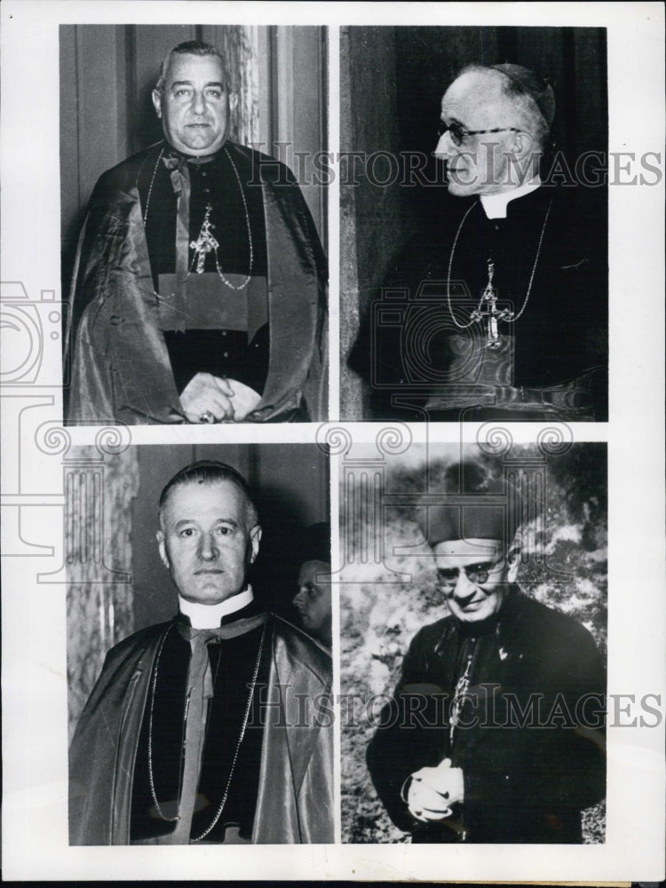 1952 4 prelates elevated to Cardinals by Pope Pius - Historic Images