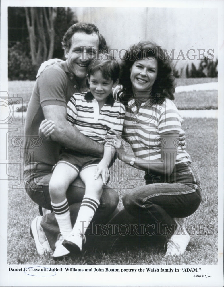 1983 Press Photo Daniel Travanti ,Jobeth Williams & John Boston - Historic Images