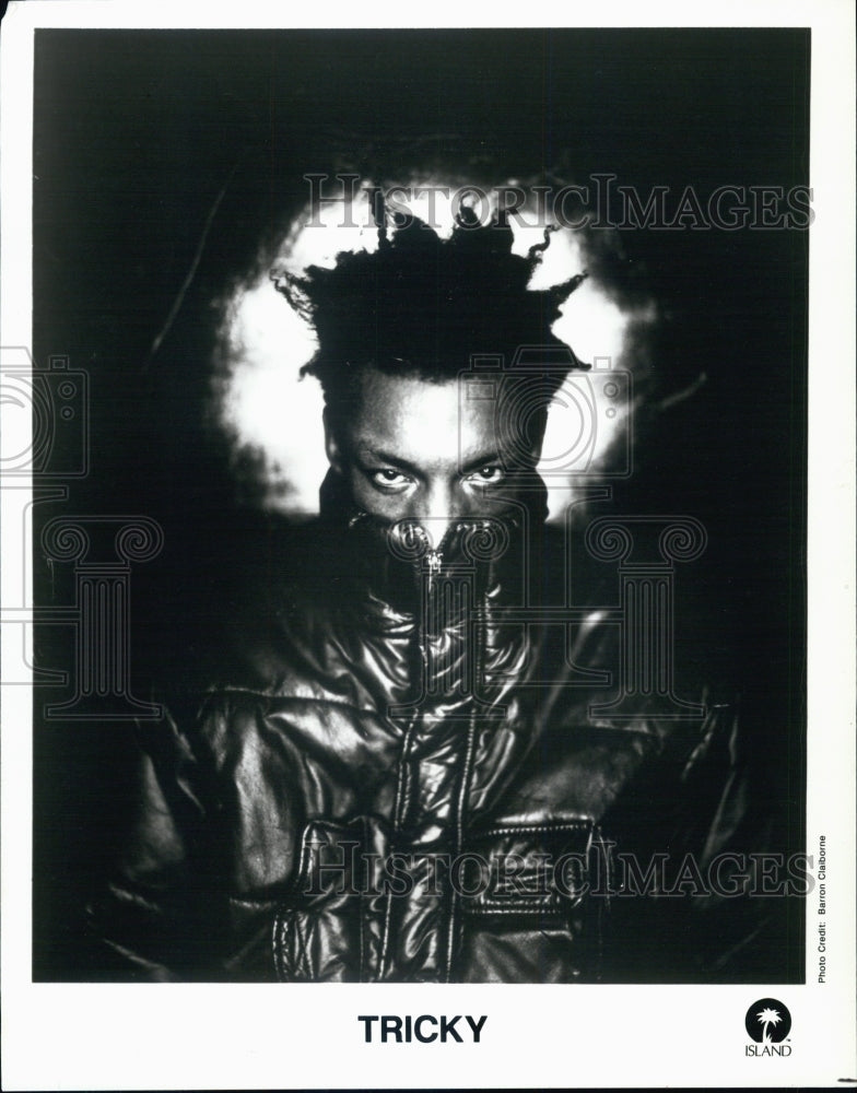 Press Photo Tricky (born Adrian Nicholas Matthews Thaws, 27 January 1968). - Historic Images