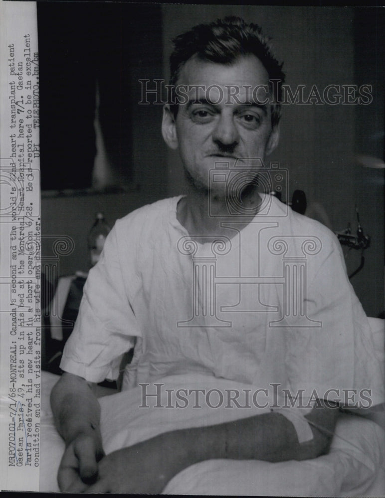 1968 Canada's second & the world's 22nd heart transplant patient-Historic Images