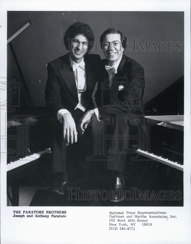 1989 Press Photo The Paratore Brothers Joseph & Anthony Paratore - Historic Images