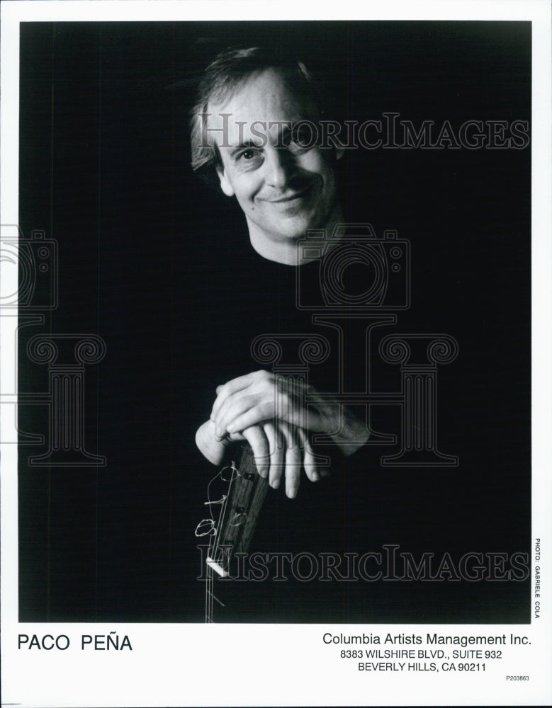 Press Photo Spanish Guitarist Paco Pena - Historic Images