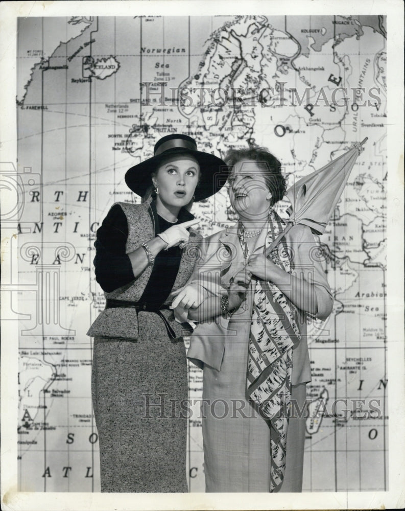 1957 Joan Caulfield and Marion Lorne in &quot;Sally&quot; - Historic Images