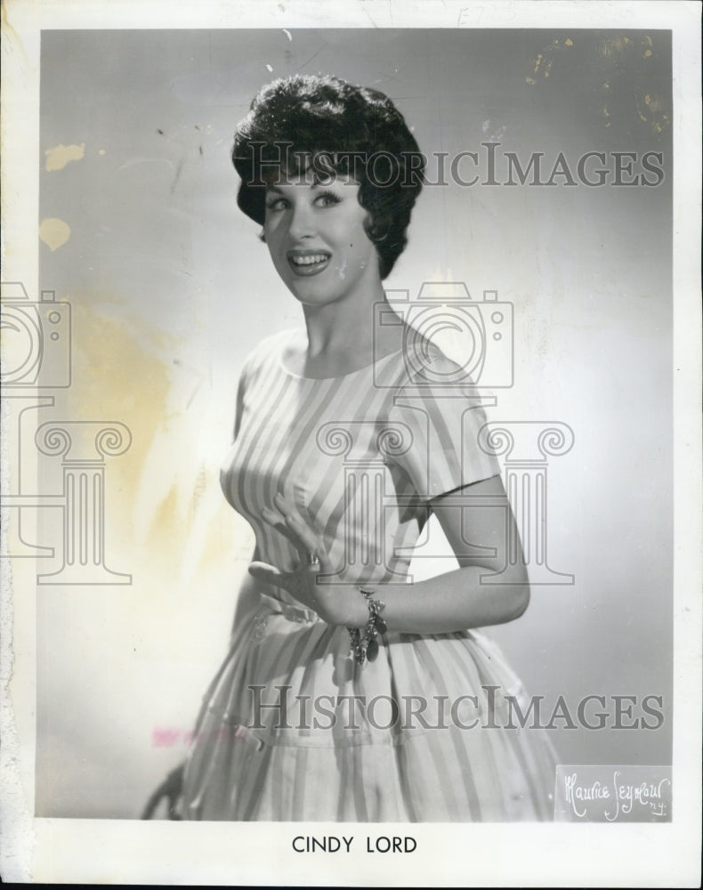 1961 Cindy Lord, singer - Historic Images