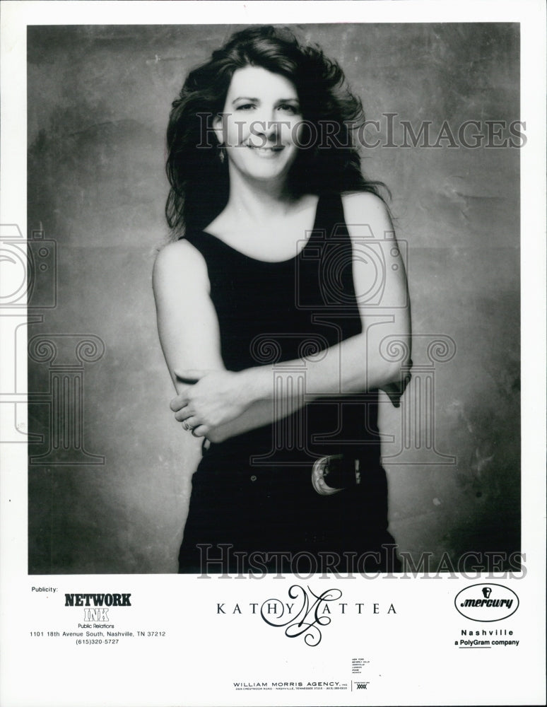 1993 Press Photo Musician Kathy Mattea - Historic Images