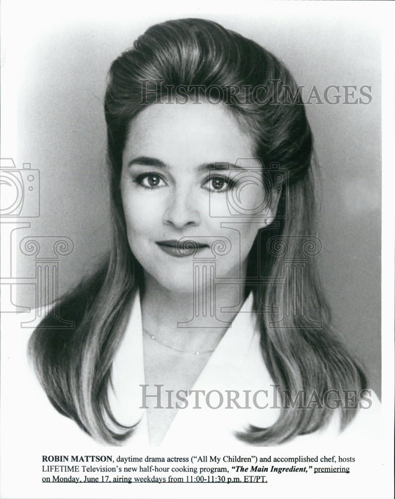 Press Photo Actress Robin Mattson in "All My Children" - Historic Images