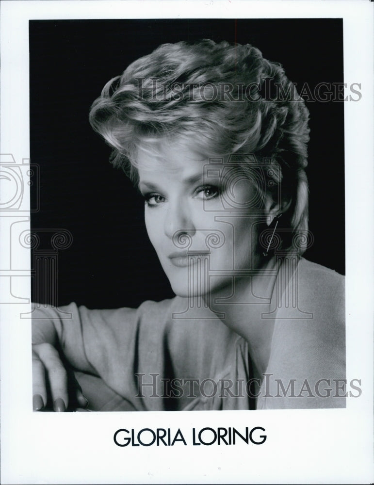 1996 Press Photo Singer and actress Gloria Loring - Historic Images