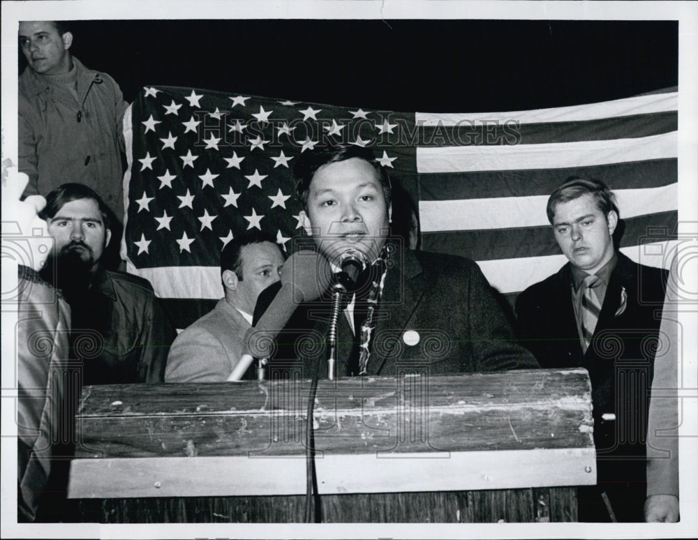 1969  YAF demonstration on Common while Nguyen Truong speaker - Historic Images