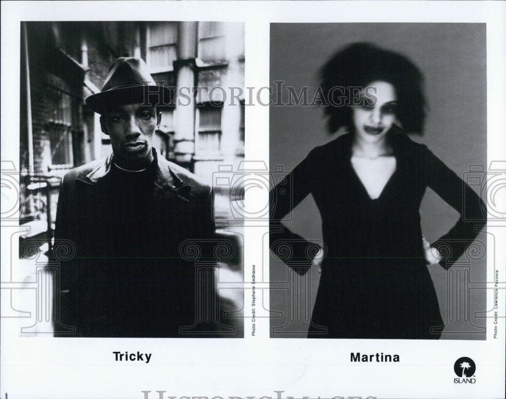 Press Photo Tricky a pioneer in Hip Hop and Marina Topley-Bird a singer - Historic Images
