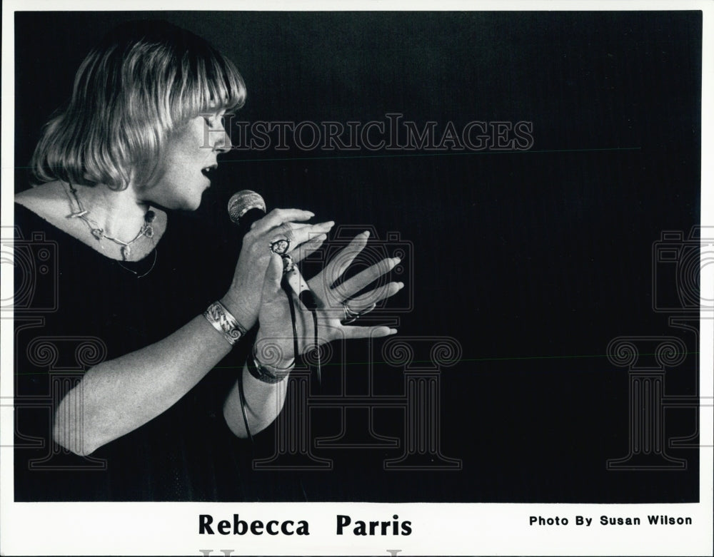 1988 Press Photo Rebecca Parris Jazz Singer - Historic Images