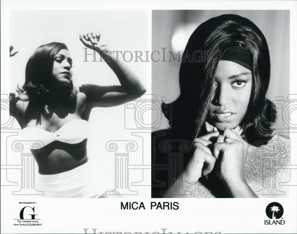 Press Photo Mica Paris Soul Singer - Historic Images