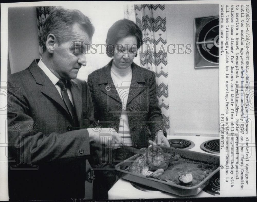 1968 Gaetan Paris 1st Canadian survive Heart Transplant - Historic Images