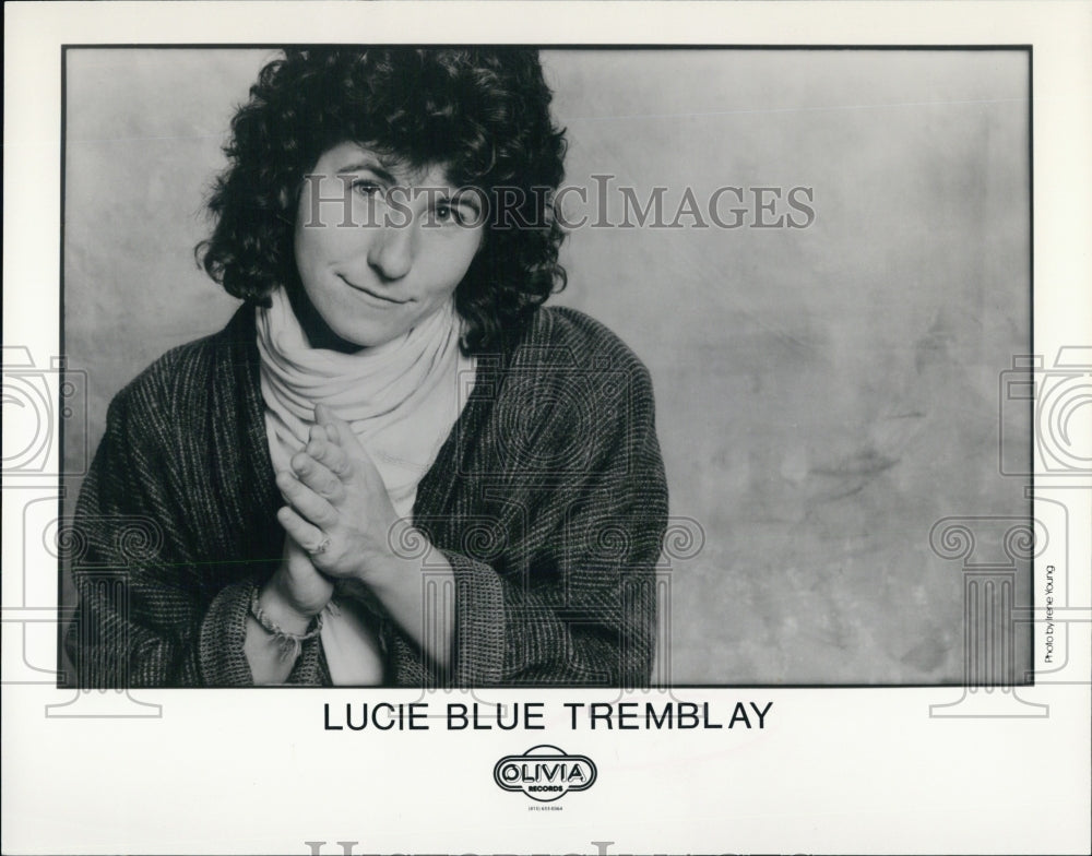 Press Photo Canadian Folk Singer Lucie Blue Tremblay - Historic Images