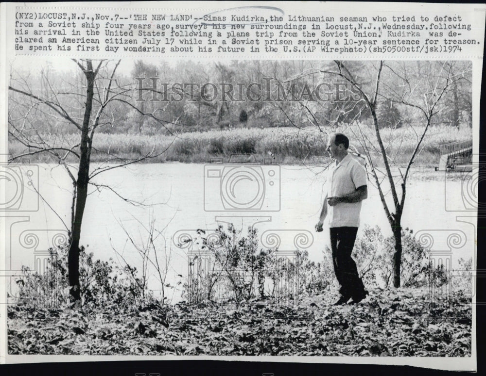 1974 Simas Kudirka Lithuanian Defector in Locust,NJ - Historic Images