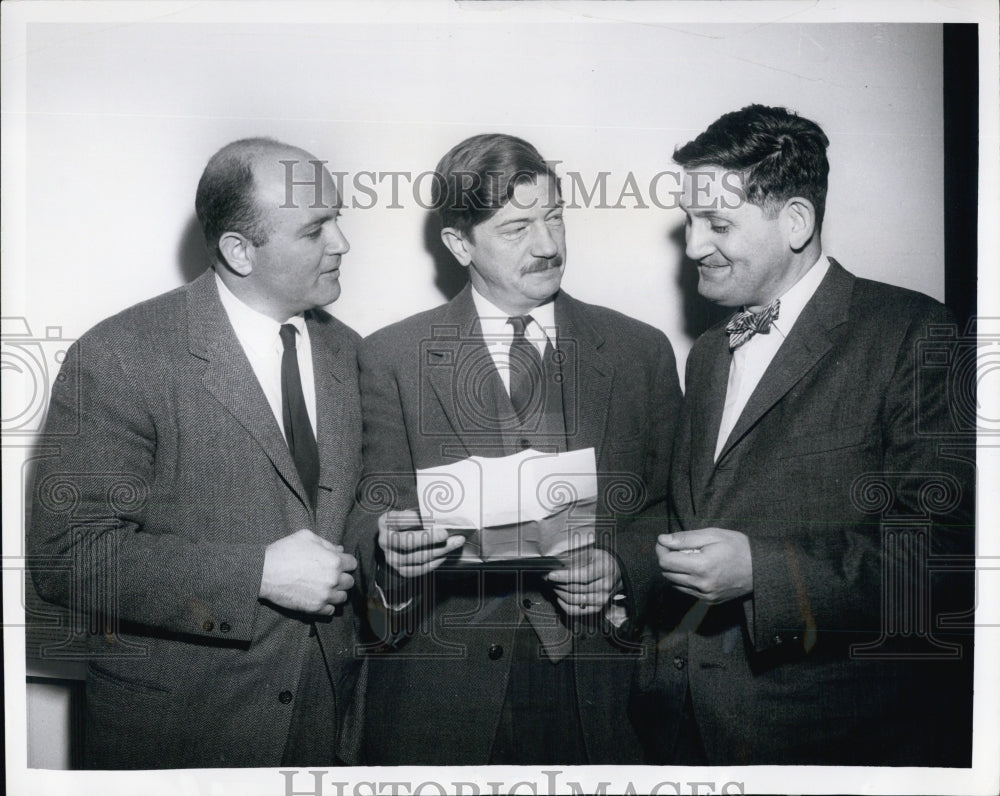 1958 ADA members Prof. Arnold Soloway, Samuel Beer, Carl Kaysen - Historic Images