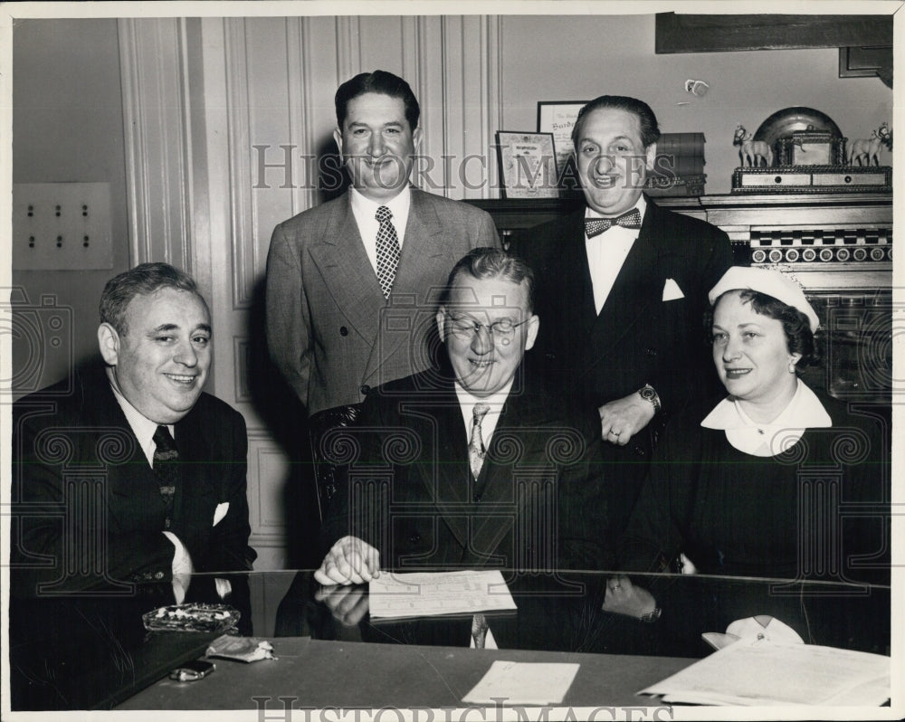 1951 Press Photo Sonte, Hynes, Wise, Starr, Ansel Kidde Kamp Corp. Fundraiser - Historic Images