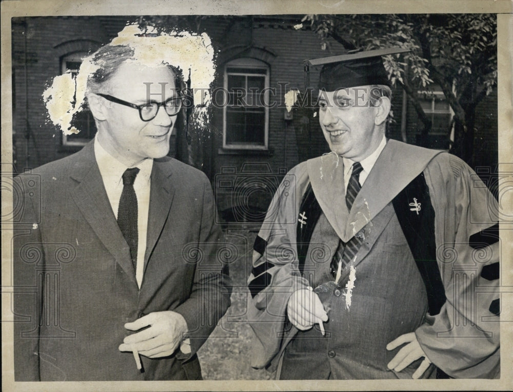 1966 Robert Lowell American Poet & Alfred - Historic Images