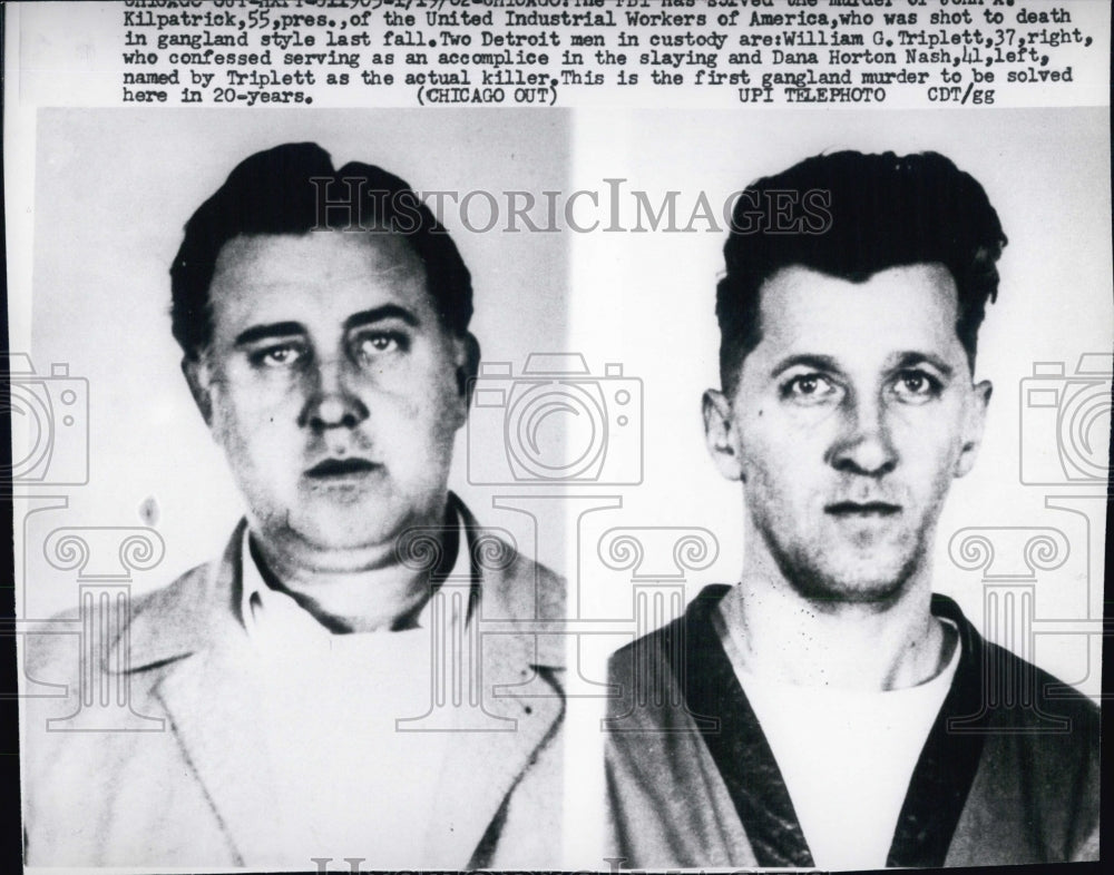 1962 William Triplett and Dana Nash in Custody for Murder - Historic Images