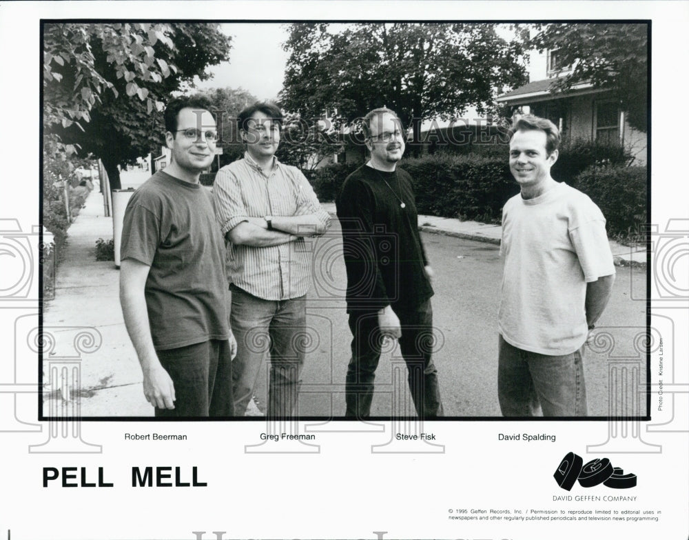 1995 Press Photo Pell Mell:Robert Beerman,Greg Freeman,Steve Fisk,David Spalding - Historic Images