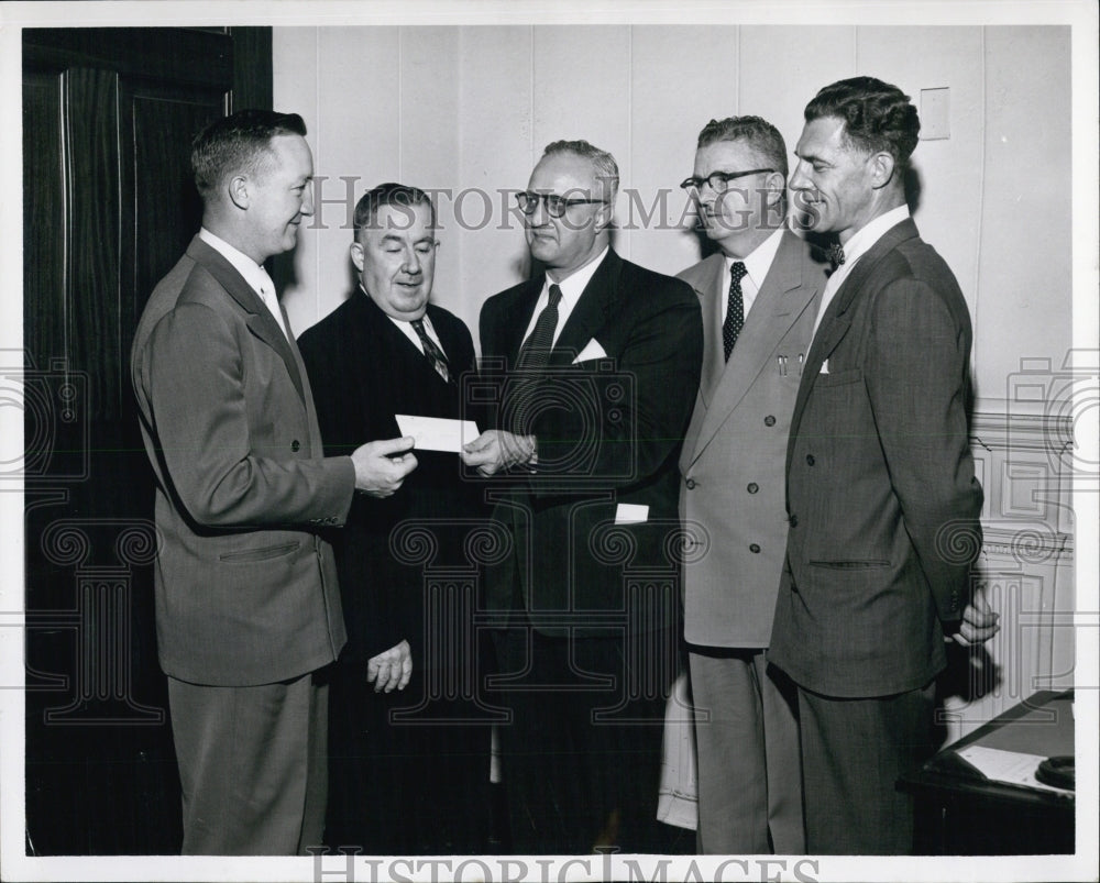 1954 Teacher Thomas E. Moran Awarded First Aid Red Cross Certificate - Historic Images