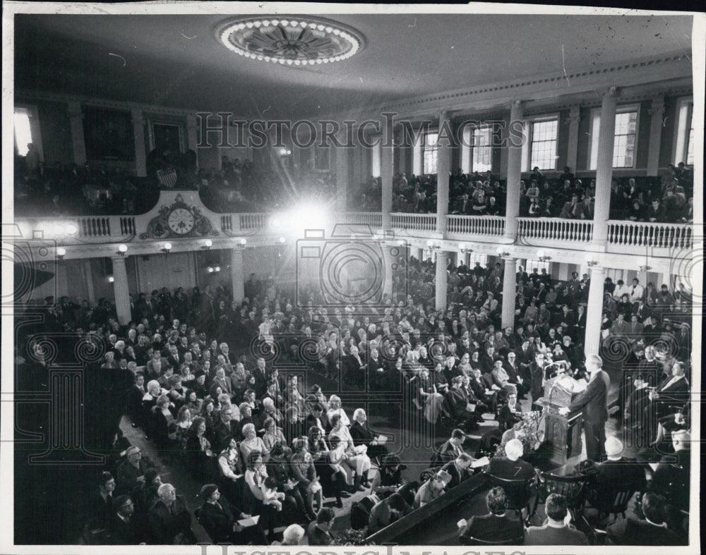 1972 Boston Mayor Kevin White Inauguration Ceremony - Historic Images