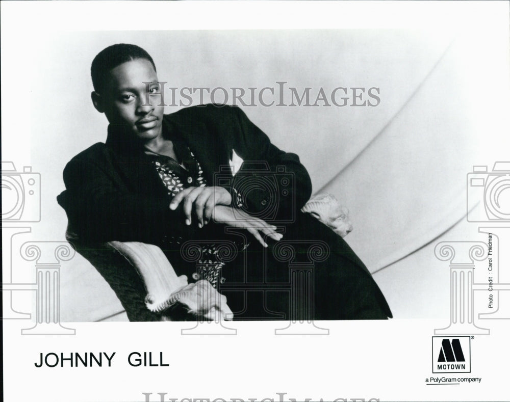 Press Photo R&amp;B singer-songwriter Johnny Gill - Historic Images