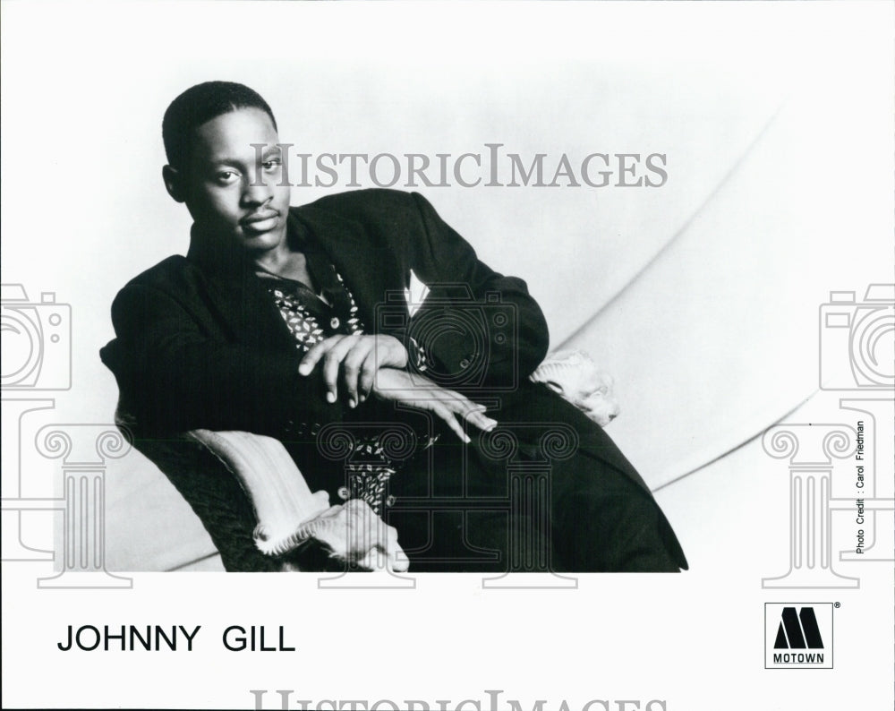 Press Photo R&amp;B singer-songwriter Johnny Gill - Historic Images