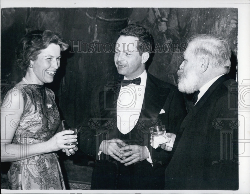 1970 Author Walter Muir Whithill attends party at museum - Historic Images