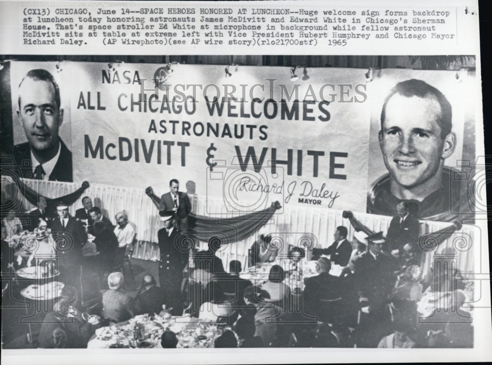 1965 Chicago Welcome Astronauts Edward White, II, and James McDivitt - Historic Images