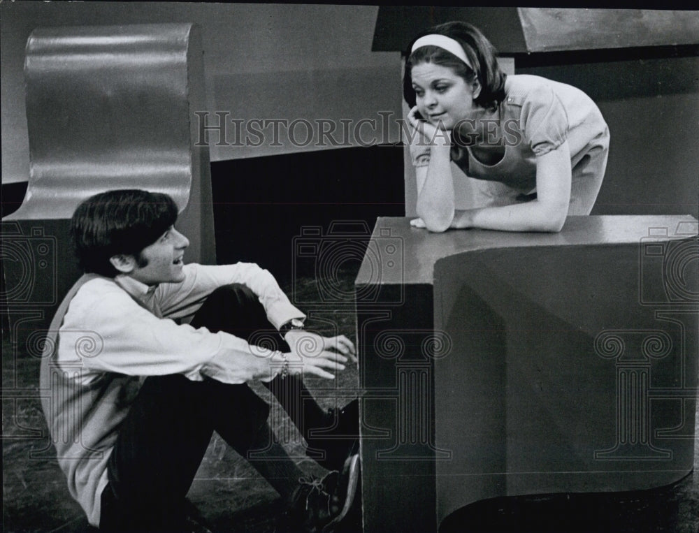 1968 Barry Pearl and Ann Gibbs in "You're a Good Man, Charlie Brown" - Historic Images