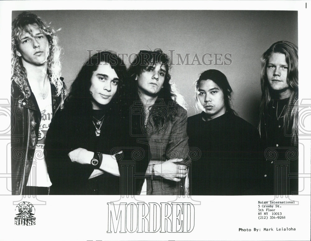 Press Photo &quot;Mordred&quot; Music Group Noise International New York - Historic Images