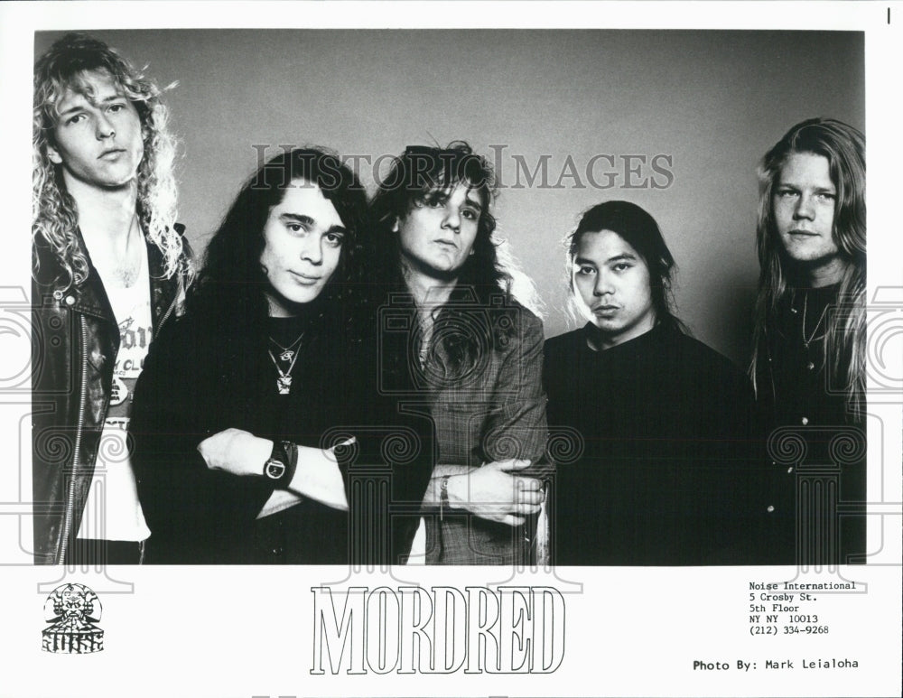 Press Photo "Mordred" Music Group Noise International New York - Historic Images