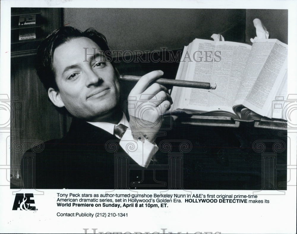 1991 Press Photo Tony Peck Actor stars in Hollywood Detective - Historic Images