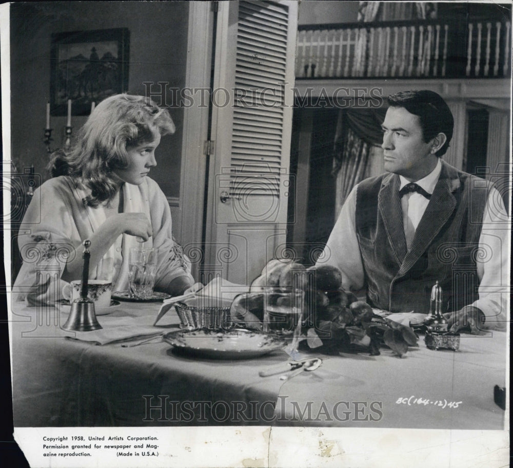 1958 Film The Big Country Greogry Peck Carroll Baker - Historic Images